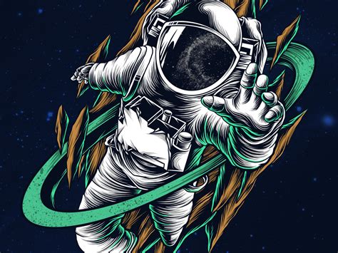 astronaut by andharuart on Dribbble