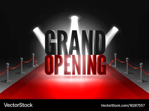 Grand opening event banner Royalty Free Vector Image