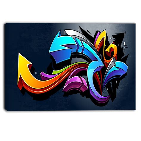 Designart - Direction Street Art - Graffiti Canvas Art Print | graffiťák | Pinterest | Graffiti ...