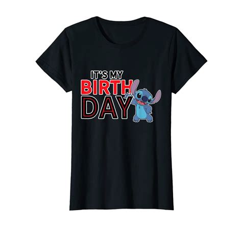 Disney Lilo and Stitch Happy Birthday T-shirt Women Premium Tee | Womens shirts, Lilo and stitch ...