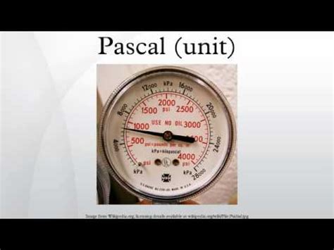 Pascal (unit) - YouTube