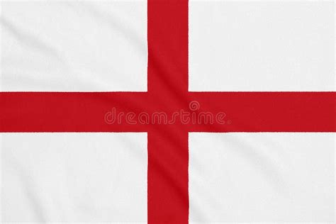 Flag of England. White Red Flag. National Symbol of England Stock Image ...