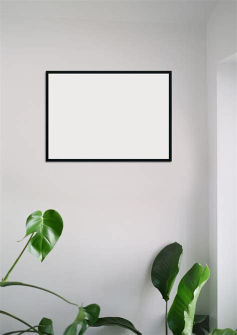 Frame Mockup #1644, Black Landscape Frame, Interior Frame Mockup ...