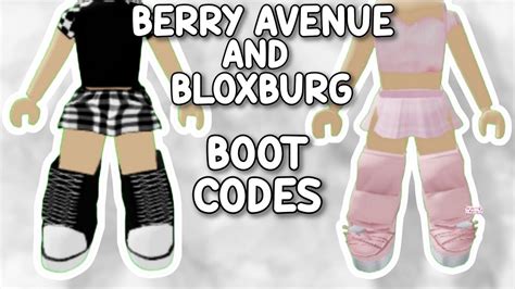 BOOT CODES FOR BERRY AVENUE, BLOXBURG AND ALL ROBLOX GAMES THAT ALLOW CODES 😍🔥 - YouTube