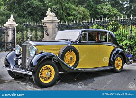 1934 Rolls Royce Phantom II In Yellow Editorial Photo | CartoonDealer ...