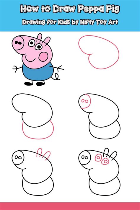 Peppa Pig Drawing Easy - How to Draw Peppa Pig in 2024 | Easy drawings ...