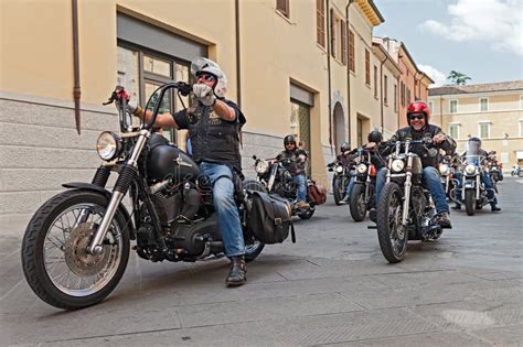 A Group of Bikers Riding Harley Davidson Editorial Photography - Image of meeting, biker: 34169212