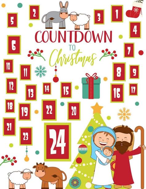 Free Printable Religious Advent Calendar | Calendar Printables Free Templates