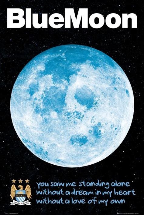 Poster Manchester City - blue moon | Wall Art, Gifts & Merchandise ...