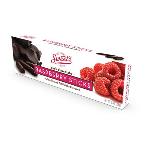 Buy Sweet's Dark Chocolate Raspberry Sticks - Sweet Candy Company