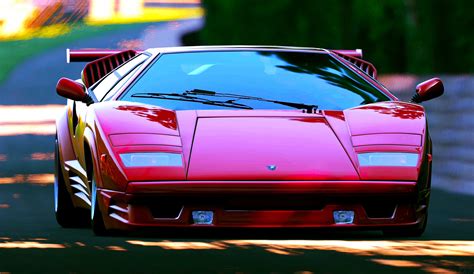 Red Lamborghini Countach Wallpaper - Modernised Countach - 3584x2073 ...