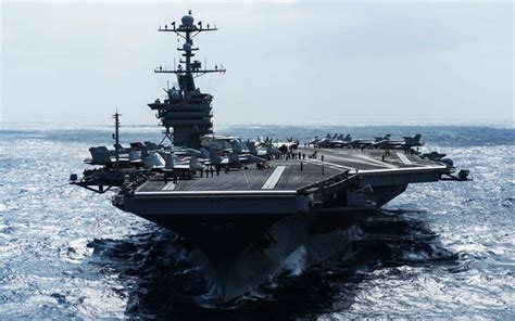 Download wallpapers USS John C Stennis, 4k, CVN-74, American aircraft ...