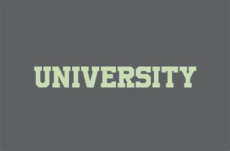 University Font