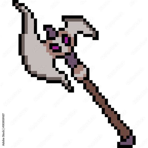 vector pixel art axe fantasy Stock Vector | Adobe Stock