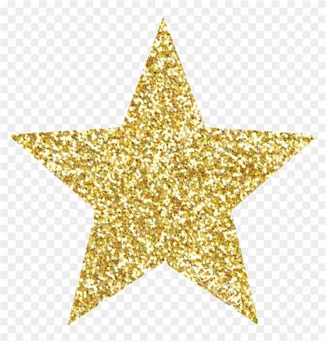 Gold Glitter Star Clip Art