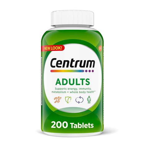 Buy Centrum Adult Multi/Multimineral Supplement with Antioxidants, Zinc, D3 and B s, Gluten Free ...