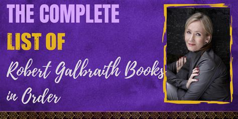 The Complete List of Robert Galbraith Books in Order