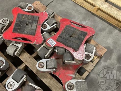 QTY OF (4) HEAVY DUTY MACHINERY SKATES - CAPACITY 13,600LBS PER SKATE - Jeff Martin Auctioneers ...