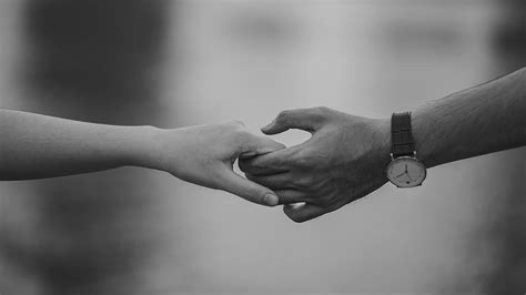 HD wallpaper: Monochrome Photo of Couple Holding Hands, black-and-white ...