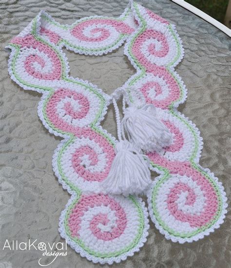 CROCHET PATTERN Celtic Pink Scarf With Tassels Crochet Pattern - Etsy