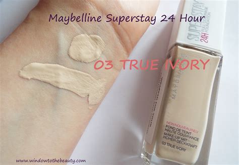 Window to The beauty: Maybelline Superstay 24 Hour Foundation Review