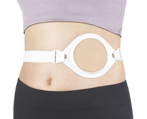 Buy Adjustable Ostomy Hernia Belt, Unisex Stoma Support Belt with Stoma Opening for Colostomy ...