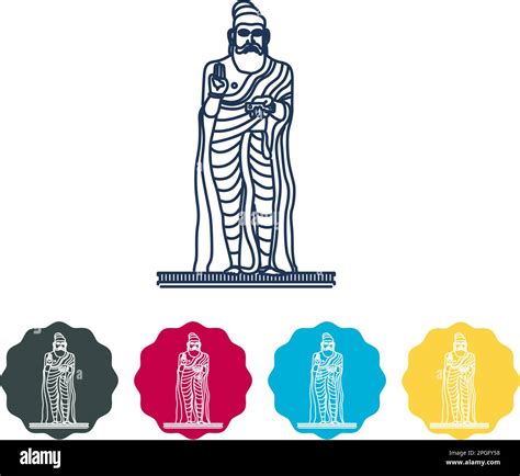 Thiruvalluvar statue Stock Vector Images - Alamy