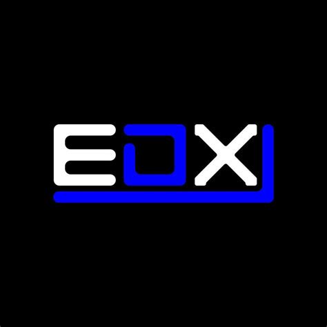 EDX letter logo creative design with vector graphic, EDX simple and ...