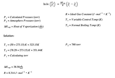 Vapor Pressure Formula: How To Calculate Vapor Pressure | BVV