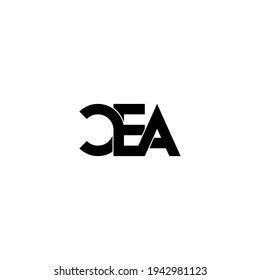 Cea Letter Original Monogram Logo Design Stock Vector (Royalty Free ...