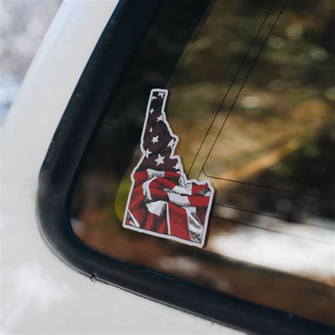 Idaho US Flag Sticker – CDA IDAHO Clothing Company