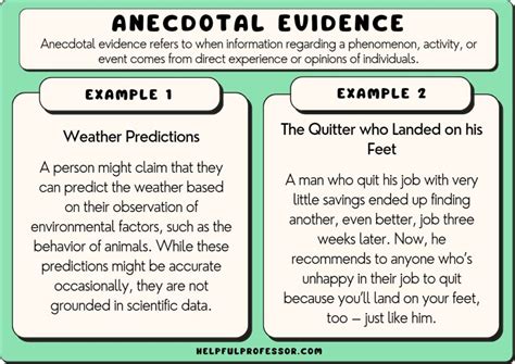 19 Anecdotal Evidence Examples (2023)