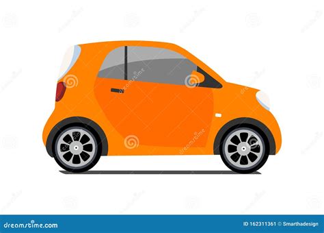 Car Sharing Logo, Vector City Micro Orange Car. Eco Vehicle Icon ...