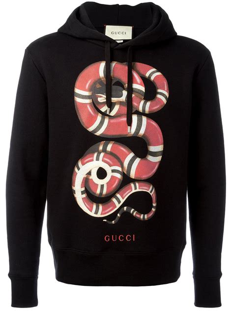 Lyst - Gucci Kingsnake Print Hoodie in Black for Men