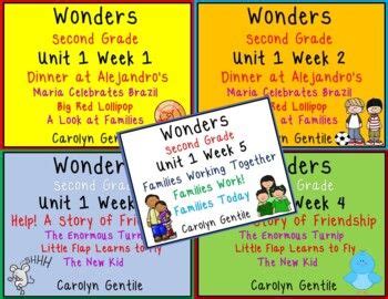 Wonders Unit 1 Second Grade Bundle 2020 | Second grade, Wonders reading ...