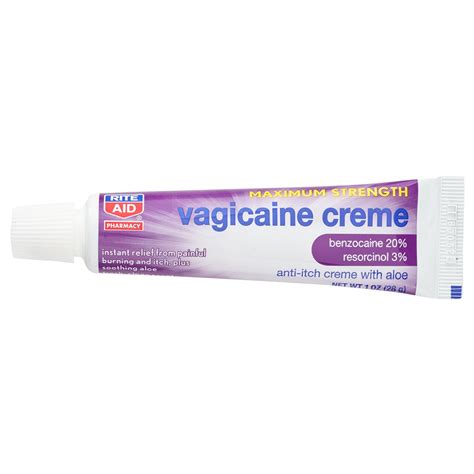 Rite Aid Maximum Strength Vagicaine Cream 1 oz | Shipt