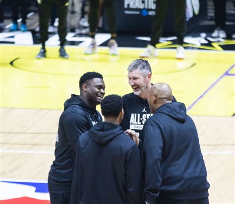 Photos: Zion Williamson at 2023 NBA All-Star Media Day and practice ...