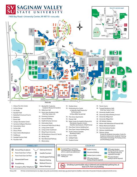 SVSU Campus Map by Saginaw Valley State University - Issuu