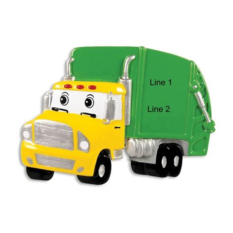 Personalized Garbage Truck Christmas Ornament Trash Truck - Etsy