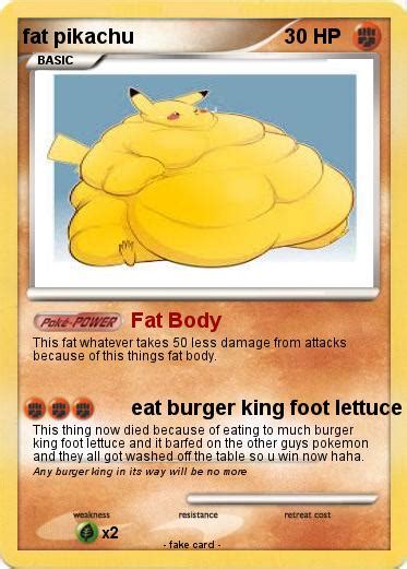 Pokémon fat pikachu 179 179 - Fat Body - My Pokemon Card