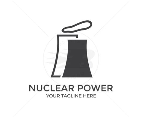 Nuclear power plant logo design. Nuclear energy, nuclear power plant ...