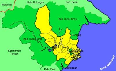 Gambar Peta Kutai Kartanegara | GAMBAR PETA INDONESIA DUNIA|TEMATIK MAP|OBYEK WISATA