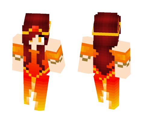 Get Fire Elemental Goddess Minecraft Skin for Free. SuperMinecraftSkins