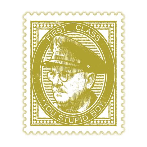 Captain Mainwaring (Dad's Army) Stamp Print - Typaprint