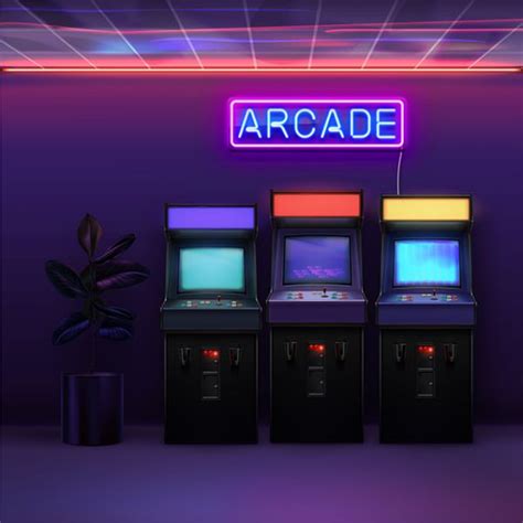 Retro Arcade Neon Sign for Gamers | Arcade & Games Room Wall Sign