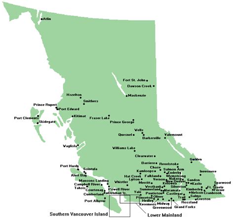 British Columbia Map