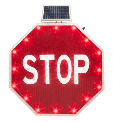 Traffic Safety Direct. Solar Powered Flashing Stop Sign | Fast Ship | NJ Warehouse