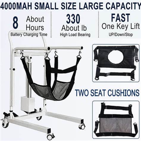 Patient Lift Transfer Chair (Electric, Portable)