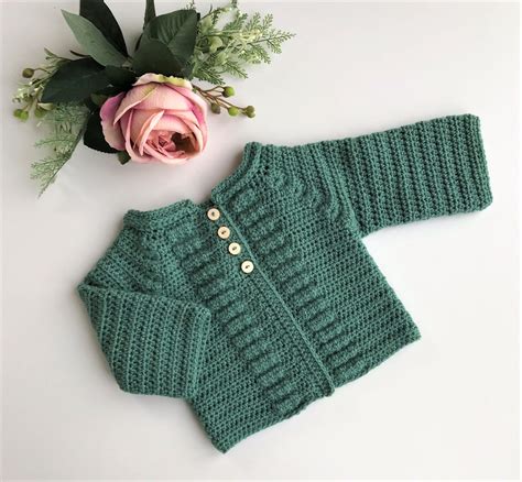 Crochet Pattern Baby Cardigan Newborn to 36 months | Etsy