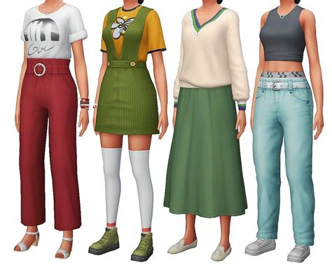 Pin by Imah on nocc outfits | Sims 4 mods clothes, Sims 4, Sims 4 clothing